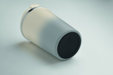 Doppelwandiger Becher 350 ml - Grau bedrucken, Art.-Nr. MO2885-07 Doppelwandiger Becher 350 ml - Grau bedrucken, Art.-Nr. MO2885-07