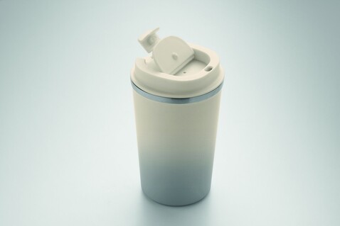 Doppelwandiger Becher 350 ml - Grau bedrucken, Art.-Nr. MO2885-07 Doppelwandiger Becher 350 ml - Grau bedrucken, Art.-Nr. MO2885-07