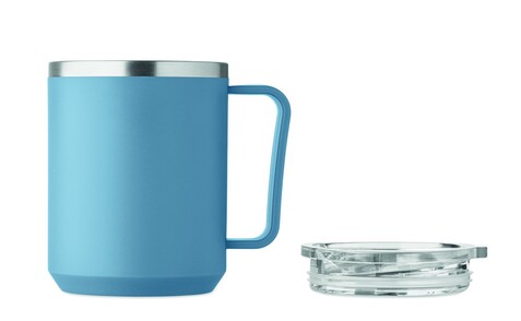 Doppelwandiger Becher 400ml - Petrol bedrucken, Art.-Nr. MO2900-20