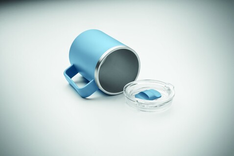 Doppelwandiger Becher 400ml - Petrol bedrucken, Art.-Nr. MO2900-20