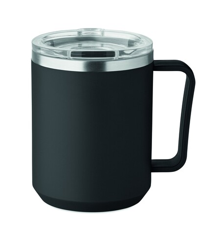 Doppelwandiger Becher 400ml - Schwarz bedrucken, Art.-Nr. MO2900-03 Doppelwandiger Becher 400ml - Schwarz bedrucken, Art.-Nr. MO2900-03