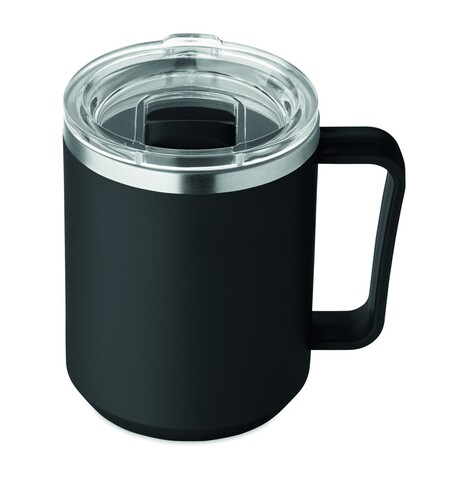 Doppelwandiger Becher 400ml - Schwarz bedrucken, Art.-Nr. MO2900-03 Doppelwandiger Becher 400ml - Schwarz bedrucken, Art.-Nr. MO2900-03