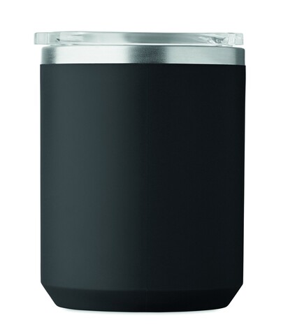 Doppelwandiger Becher 400ml - Schwarz bedrucken, Art.-Nr. MO2900-03 Doppelwandiger Becher 400ml - Schwarz bedrucken, Art.-Nr. MO2900-03