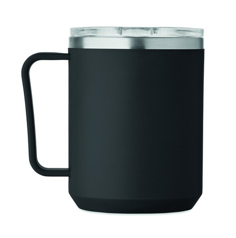 Doppelwandiger Becher 400ml - Schwarz bedrucken, Art.-Nr. MO2900-03 Doppelwandiger Becher 400ml - Schwarz bedrucken, Art.-Nr. MO2900-03