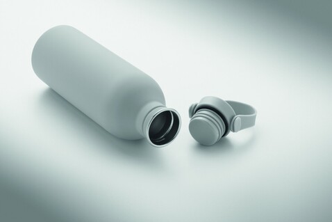 Einwandige Trinkflasche 500 ml - Grau bedrucken, Art.-Nr. MO2903-07