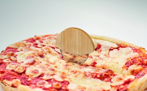 Pizzaschneider Bambus - Holz bedrucken, Art.-Nr. MO2913-40