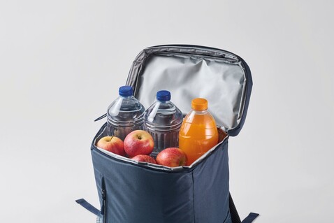 Kühlrucksack 600D RPET - Blau bedrucken, Art.-Nr. MO2971-04 Kühlrucksack 600D RPET - Blau bedrucken, Art.-Nr. MO2971-04