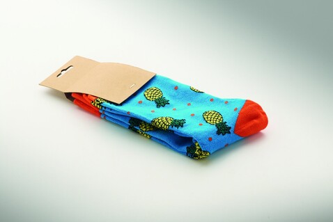 Socken 38-42 - Türkis bedrucken, Art.-Nr. MO3100-12 Socken 38-42 - Türkis bedrucken, Art.-Nr. MO3100-12