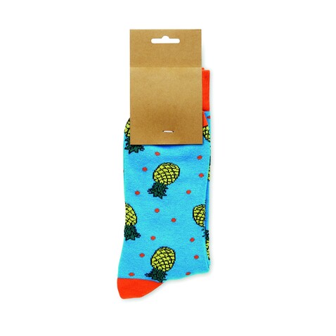 Socken 38-42 - Türkis bedrucken, Art.-Nr. MO3100-12 Socken 38-42 - Türkis bedrucken, Art.-Nr. MO3100-12