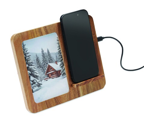 Ladestation &amp; Bilderrahmen - Holz bedrucken, Art.-Nr. MO3138-40