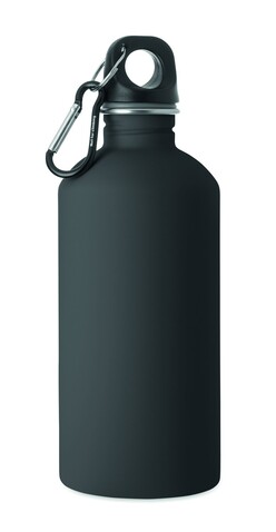 Einwandige Trinkflasche 500ml - Schwarz bedrucken, Art.-Nr. MO3168-03