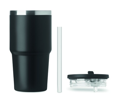 Doppelwandiger Trinkbecher 500ml - Schwarz bedrucken, Art.-Nr. MO3170-03 Doppelwandiger Trinkbecher 500ml - Schwarz bedrucken, Art.-Nr. MO3170-03