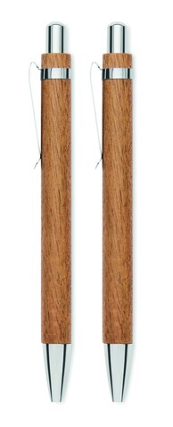Schreibgeräte-Set Akazienholz - Holz bedrucken, Art.-Nr. MO3173-40 Schreibgeräte-Set Akazienholz - Holz bedrucken, Art.-Nr. MO3173-40
