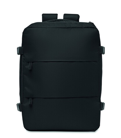 Rucksack in Kabinengröße - Schwarz bedrucken, Art.-Nr. MO3195-03