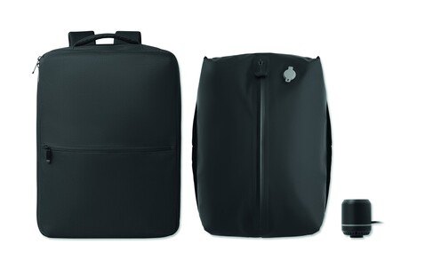 Rucksack mit Vakuumbeutel - Schwarz bedrucken, Art.-Nr. MO3198-03 Rucksack mit Vakuumbeutel - Schwarz bedrucken, Art.-Nr. MO3198-03