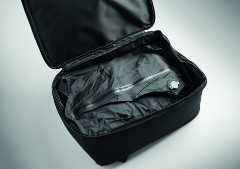 Rucksack mit Vakuumbeutel - Schwarz bedrucken, Art.-Nr. MO3198-03 Rucksack mit Vakuumbeutel - Schwarz bedrucken, Art.-Nr. MO3198-03