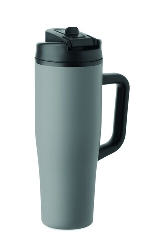 Doppelwandiger Becher 900ml - Grau bedrucken, Art.-Nr. MO3213-07 Doppelwandiger Becher 900ml - Grau bedrucken, Art.-Nr. MO3213-07