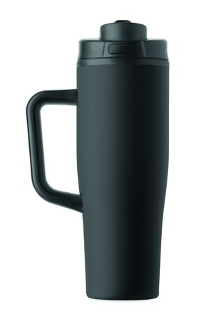 Doppelwandiger Becher 900ml - Schwarz bedrucken, Art.-Nr. MO3213-03