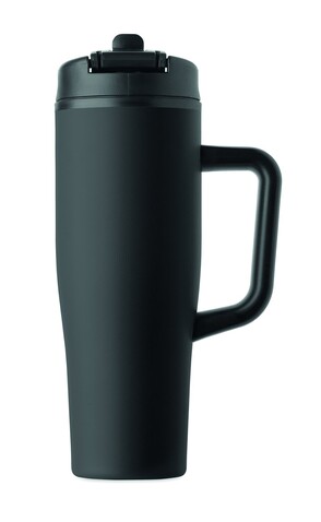 Doppelwandiger Becher 900ml - Schwarz bedrucken, Art.-Nr. MO3213-03
