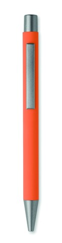 Druckkugelschreiber recy. Alu - Orange bedrucken, Art.-Nr. MO3222-10