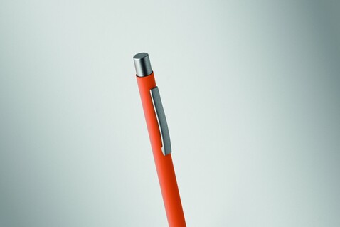 Druckkugelschreiber recy. Alu - Orange bedrucken, Art.-Nr. MO3222-10