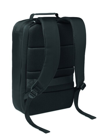 15" Laptop-Jacquard-Rucksack - Schwarz bedrucken, Art.-Nr. MO3226-03 15" Laptop-Jacquard-Rucksack - Schwarz bedrucken, Art.-Nr. MO3226-03