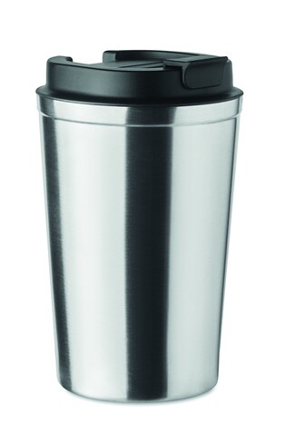 Doppelwandiger Becher 350ml - Mattsilber bedrucken, Art.-Nr. MO6276-16 Doppelwandiger Becher 350ml - Mattsilber bedrucken, Art.-Nr. MO6276-16