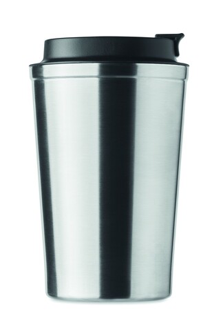 Doppelwandiger Becher 350ml - Mattsilber bedrucken, Art.-Nr. MO6276-16 Doppelwandiger Becher 350ml - Mattsilber bedrucken, Art.-Nr. MO6276-16