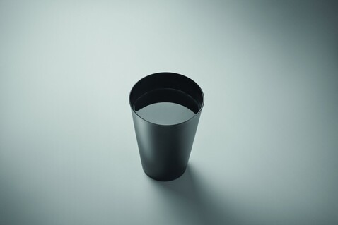 Wiederverwendbarer Becher 300ml - Schwarz bedrucken, Art.-Nr. MO6375-03 Wiederverwendbarer Becher 300ml - Schwarz bedrucken, Art.-Nr. MO6375-03