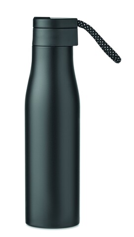 Isolierflasche 600 ml - Schwarz bedrucken, Art.-Nr. MO6376-03