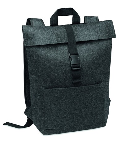 Rucksack RPET-Filz - Steingrau bedrucken, Art.-Nr. MO6456-15