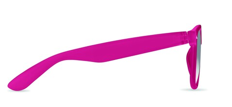 Sonnenbrille RPET - Transparent Fuchsie bedrucken, Art.-Nr. MO6531-50 Sonnenbrille RPET - Transparent Fuchsie bedrucken, Art.-Nr. MO6531-50