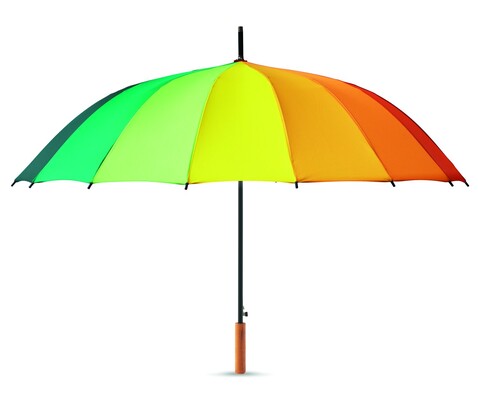 Regenschirm regenbogenfarbig - Multicolour bedrucken, Art.-Nr. MO6540-99