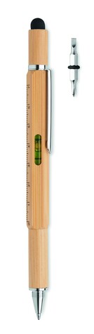 Multifunktions-Stift Bambus - Holz bedrucken, Art.-Nr. MO6559-40 Multifunktions-Stift Bambus - Holz bedrucken, Art.-Nr. MO6559-40