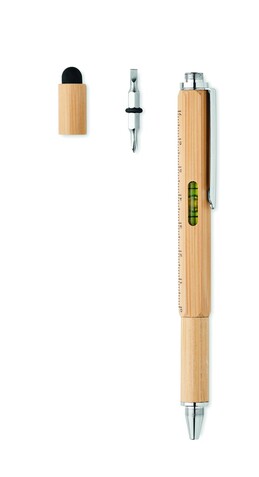 Multifunktions-Stift Bambus - Holz bedrucken, Art.-Nr. MO6559-40 Multifunktions-Stift Bambus - Holz bedrucken, Art.-Nr. MO6559-40
