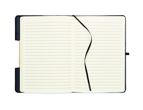 DIN A5 RPET Notizbuch, liniert - Schwarz bedrucken, Art.-Nr. MO6576-03 DIN A5 RPET Notizbuch, liniert - Schwarz bedrucken, Art.-Nr. MO6576-03