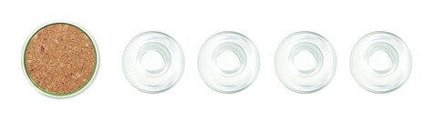 Karaffe aus recyceltem Glas 1L - Transparent bedrucken, Art.-Nr. MO6655-22