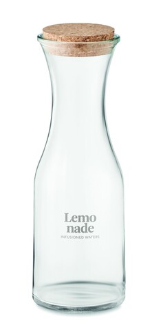 Karaffe aus recyceltem Glas 1L - Transparent bedrucken, Art.-Nr. MO6655-22
