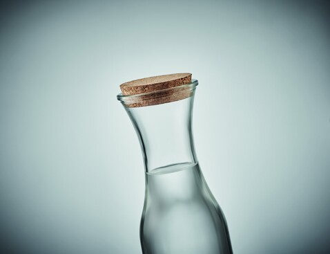 Karaffe aus recyceltem Glas 1L - Transparent bedrucken, Art.-Nr. MO6655-22