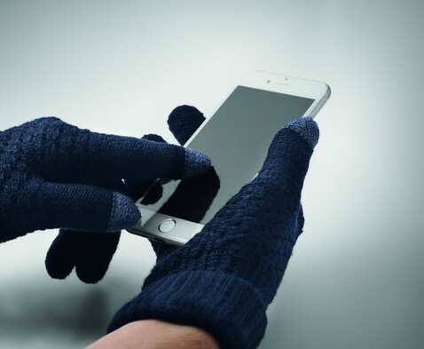 Touchscreen Handschuhe RPET - Marineblau bedrucken, Art.-Nr. MO6667-85 Touchscreen Handschuhe RPET - Marineblau bedrucken, Art.-Nr. MO6667-85