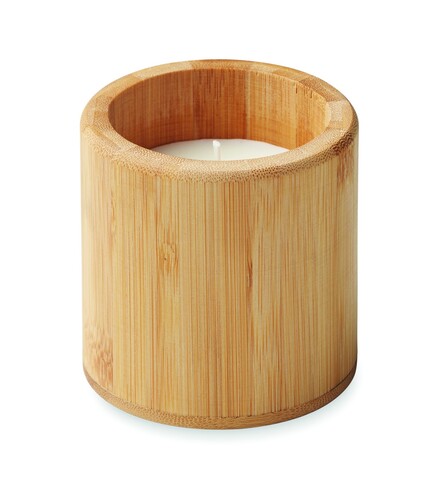 Kerze mit Halter 160 g - Holz bedrucken, Art.-Nr. MO6668-40