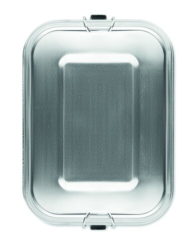 Lunchbox Edelstahl - Mattsilber bedrucken, Art.-Nr. MO6671-16