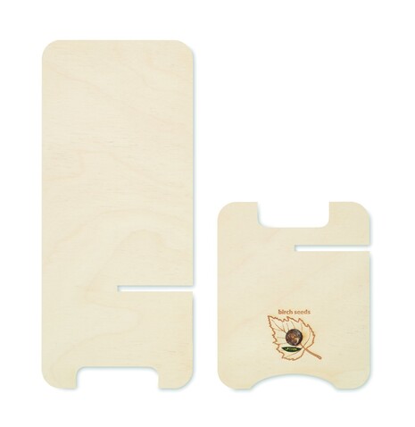 Smartphone Halter Kiefernholz - Holz bedrucken, Art.-Nr. MO6690-40