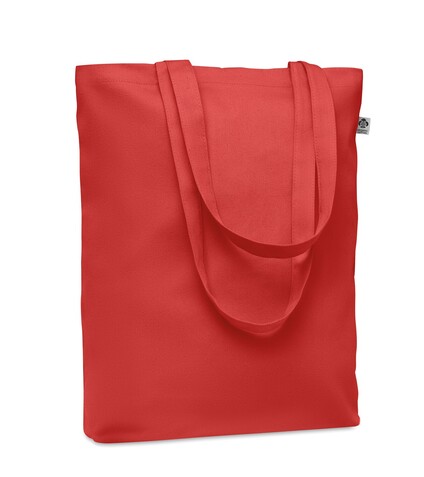 Einkaufstasche Canvas 270 g/m² - Rot bedrucken, Art.-Nr. MO6713-05 Einkaufstasche Canvas 270 g/m² - Rot bedrucken, Art.-Nr. MO6713-05