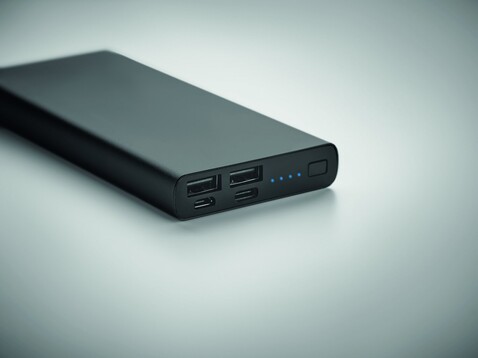 Powerbank 10000 mAh - Schwarz bedrucken, Art.-Nr. MO6770-03 Powerbank 10000 mAh - Schwarz bedrucken, Art.-Nr. MO6770-03
