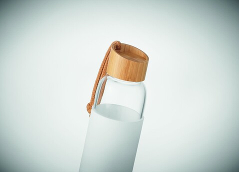 Trinkflasche Glas 500 ml - Weiß bedrucken, Art.-Nr. MO6845-06 Trinkflasche Glas 500 ml - Weiß bedrucken, Art.-Nr. MO6845-06