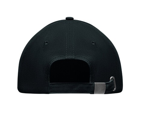 Baseball cap 5 panels 260g/m² - Schwarz bedrucken, Art.-Nr. MO6875-03