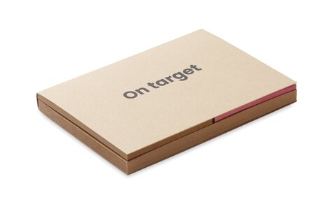 Recyceltes Notizzettel-Set - Beige bedrucken, Art.-Nr. MO6912-13