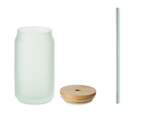 Trinkglas Subli 400ml - Transparent Weiß bedrucken, Art.-Nr. MO6919-26 Trinkglas Subli 400ml - Transparent Weiß bedrucken, Art.-Nr. MO6919-26