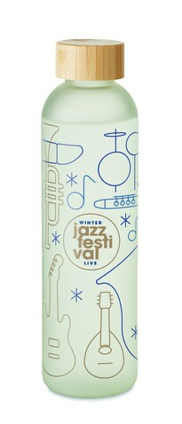 Glasflasche Subli 650ml - Transparent Weiß bedrucken, Art.-Nr. MO6921-26